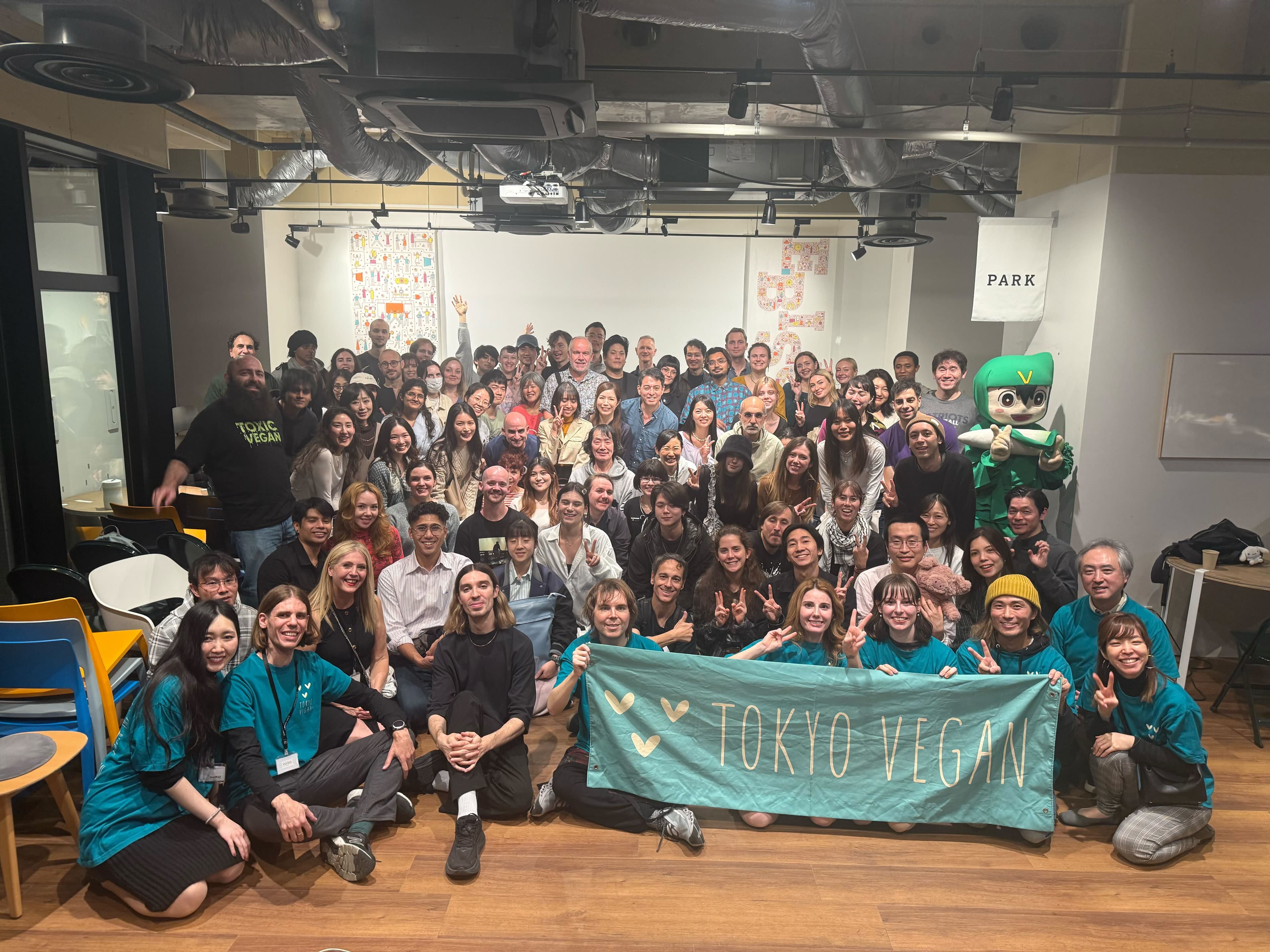 Tokyo Vegan community group at a meetup event
